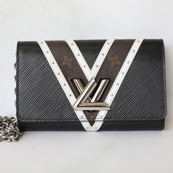 Louis Vuitton Handbags - Louis Vuitton LV Twist Lock Wallet Purse Blk Epi Leather Monogram Bag HOST PICK